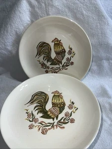 4 VTG Taylor Smith & Taylor/TS&T ROOSTER BREAD & BUTTER Plates 6-5/8" USA - Picture 1 of 2
