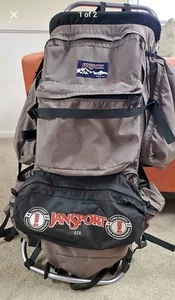 Vintage Jansport Aluminium Vollrahmen Wander Trail Rucksack USA Beschreibung lesen - Bild 1 von 2