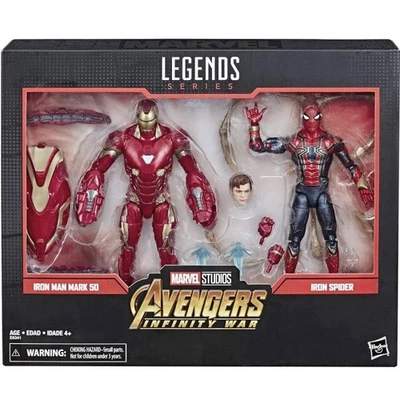 marvel legends iron man und spider man 2 pack aus infinity war - Bild 1 von 2