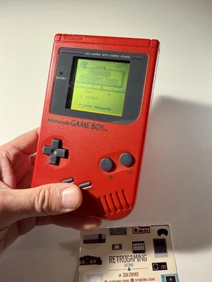 Nintendo Game Boy Classic Rosso Red DMG-01 Funzionante Testato Super Mario Land - Immagine 1 di 4