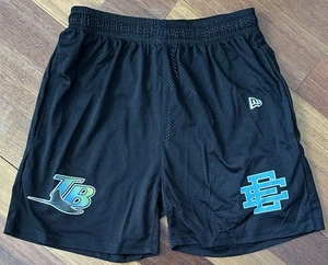 Eric Emanuel MLB Tampa Bay Rays Mesh Shorts size Men's MEDIUM Free Shipping - Picture 1 of 7