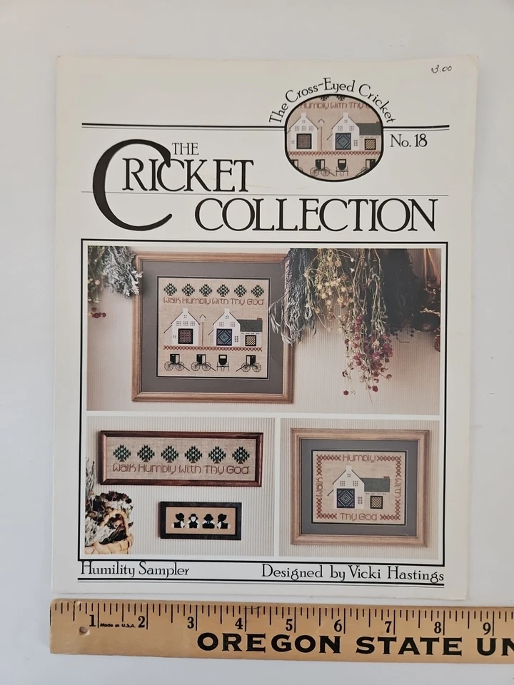 The Cricket Collection HUMILTY SAMPLER Cross Stitch Pattern No 18 Vicki Hastings - Image 1 of 4