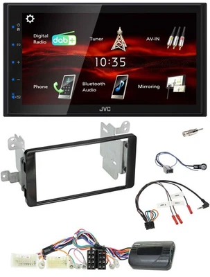 JVC USB Bluetooth Lenkrad DAB 2DIN Autoradio für Mitsubishi Outlander ab 2013 ak - Bild 1 von 4
