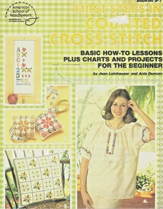 Folleto de primeros pasos punto de cruz contado S 1 American School of Needlework 1978 - Imagen 1 de 8