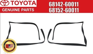TOYOTA Land Cruiser Genuine RUN REAR DOOR GLASS Left & Right Set OEM Japan - Bild 1 von 9