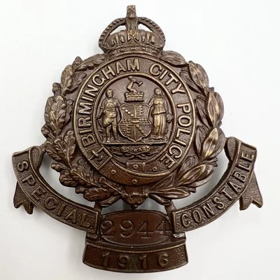 Genuine Birmingham City Police Special Constable 1916 Badge - Image 1 of 2