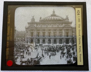 DIAPOSITIVA LINTERNA MÁGICA KEYSTONE 424 LA GRAN ÓPERA, PARÍS, FRANCIA AÑOS 20 - Imagen 1 de 2