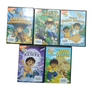Go Diego Go! DVD Lot of 5 Childrens Nickelodeon Nick Jr Halloween Rescue Gorilla - Foto 1 di 3