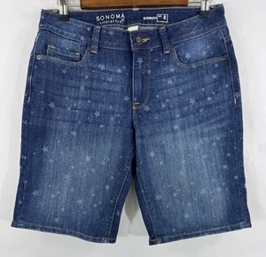 Sonoma Life Style Damen Stretch Denim Bermuda Shorts Größe: 8 - Bild 1 von 7