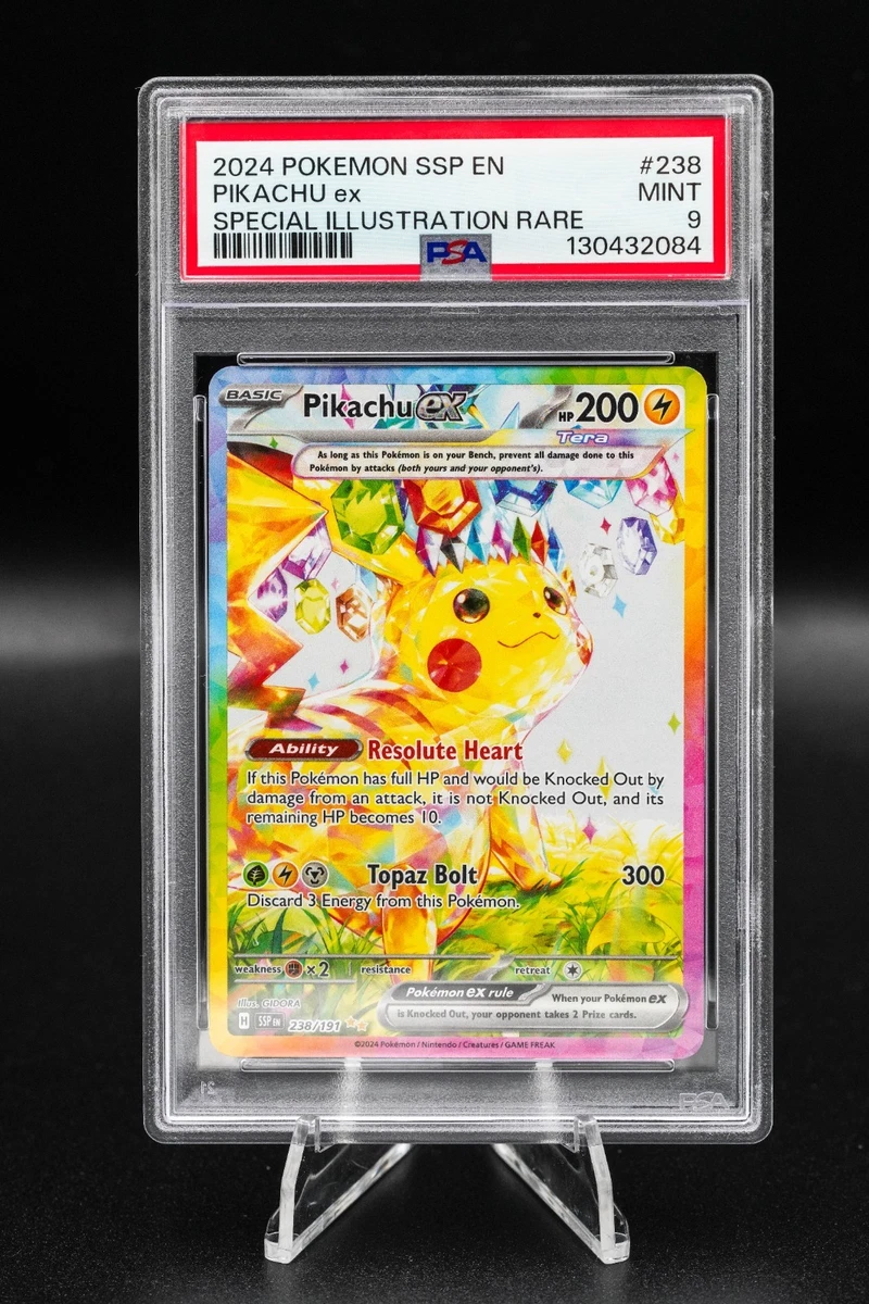 Pokémon TCG Rare Pikachu Grade 9 Individual Collectible Card Game