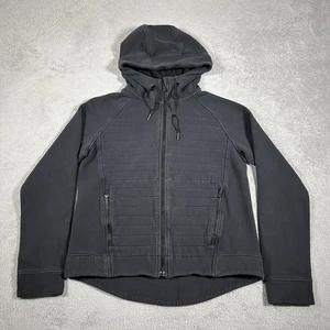 Lululemon Jacke Damen 8 schwarz Fleece Be True Hoodie durchgehender Reißverschluss Pullover - Bild 1 von 11