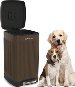 Dog Poop Trash Can outside Odor Control, 5.3 Gallon Large Dog Waste Trash Can wi - Picture 1 of 7