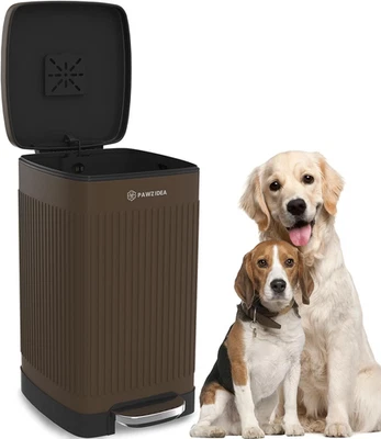 Dog Poop Trash Can outside Odor Control, 5.3 Gallon Large Dog Waste Trash Can wi - Image 1 of 4