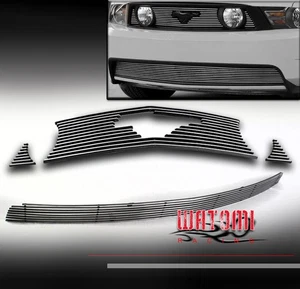 10 11 12 FORD MUSTANG GT V8 MAIN UPPER + BUMPER LOWER BILLET GRILLE INSERT COMBO - Picture 1 of 4