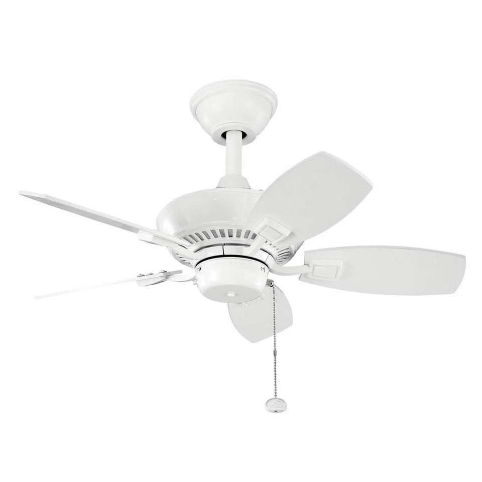 Kichler 300103WH Canfield White Powder Coat 30" Indoor/Outdoor Ceiling Fan - Image 1 of 1