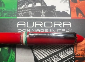🔴  AURORA stilografica Ipsilon Tricolore Anniversario Unità Italia M new NOS - Picture 1 of 12