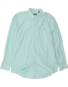 IZOD Mens Shirt XL Blue Cotton BB13 - Picture 1 of 4