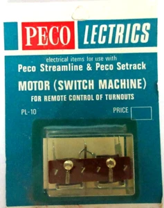 PECO LECTRICS MOTOR SWITCH MACHINE Ref PL 10 COMPATIBLE HO, OO, O & N - Picture 1 of 1