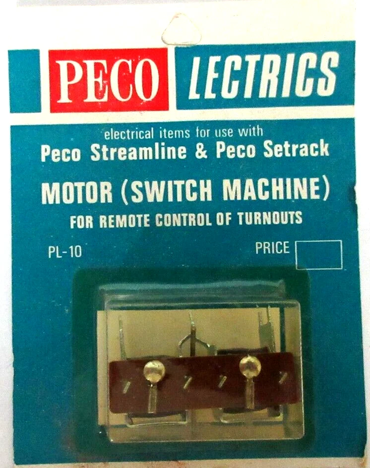 PECO LECTRICS MOTOR SWITCH MACHINE Ref PL 10 COMPATIBLE HO, OO,  O &  N - Image 1 of 1