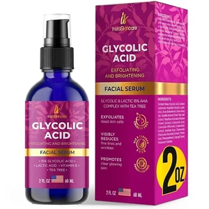 Glycolic Acid Serum for Face 15% Strength - Extra Large Size (2Oz) New Formula - Picture 1 of 7