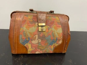 Vintage Leather and Fabric Disney Bag - Picture 1 of 6