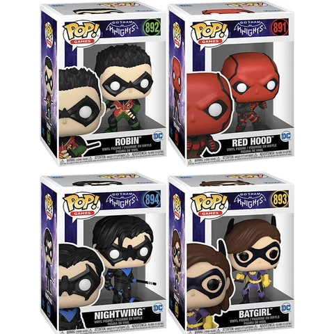 Funko POP! DC Gotham Knights Vinyl Figures SET OF 4 (Batgirl, Robin, Red Hood+) Cover