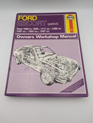 Ford Escort Haynes 686 workshop manual Petrol 1980-1989 1117cc 1296cc 1297cc  - Image 1 of 4