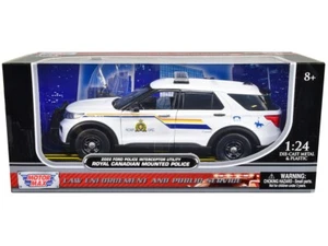 Ford Police Interceptor 2022 utilitario RCMP blanco modelo diecast 1:24 de Motormax ( - Imagen 1 de 3