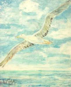 GIOTTO SACCHETTI (1887-1950) Signed 1942 Oil Painting - LISTED - Picture 1 of 1