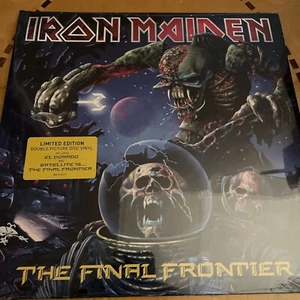 IRON MAIDEN FINAL FRONTIER LIMITED EDITION DBL PICTURE DISCNU VINYLFRESHPUSCPIX - Picture 1 of 22