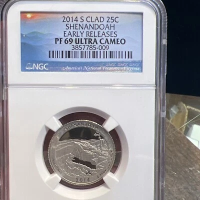 2014-S Clad Shenandoah Early Releases - NGC PF69 Ultra Cameo - Image 1 of 4