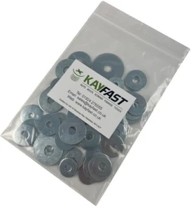PENNY REPAIR WASHERS 200g 'MIXED IN THE PACK' ASSORTMENT STEEL BZP M5 M6 M8 M10 - Picture 1 of 1