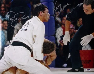 Ken Shamrock & Royce Gracie Signed UFC 1 16x20 Photo PSA/DNA COA 1993 Autograph - Picture 1 of 23