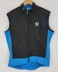 Pearl Izumi Softshell Vest Adult Medium Cycling Biking Bike Jacket Black & Blue - Picture 1 of 7