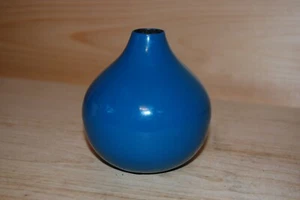 Boconcept blaue Emaille auf Stahl 4" Vase - Bild 1 von 4