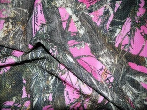 Printed Bullet Liverpool Textured True Timber Pink MC2 camouflage Fabric S24 - Picture 1 of 1