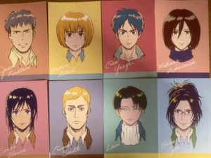 Attack On Titan mit Bonus Postkarten 8 Typen Komplettsatz Japan Anime Levi Elen - Bild 1 von 1