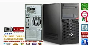 COMPUTER DESKTOP FUJITSU P520 INTEL CORE i5 4570 SSD WINDOWS 11 PRO - Foto 1 di 1