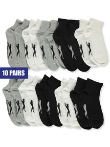 Slazenger Boys' 10-Pack Low Cut Socks - white/multi, 9 - 11 / 7 - 14 years - Picture 1 of 3