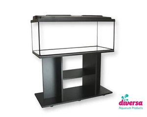 DIVERSA AQUARIUM with STAND / CABINET and LED LID Fish Tank Real Guardian Glass  - Picture 1 of 61