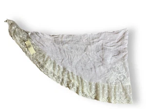 Collection Eighteen Mineral White Elegant Floral Stitch Shawl Scarf $42 *NEW* - Picture 1 of 8