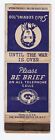 Southeast Missouri Telephone Company MATCHBOOK cover WWII Until the War Is Over