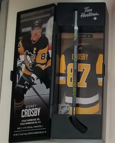 2020 Tim Hortons Limited Edition NHL Superstar Collectible Sticks Sidney Crosby Cover