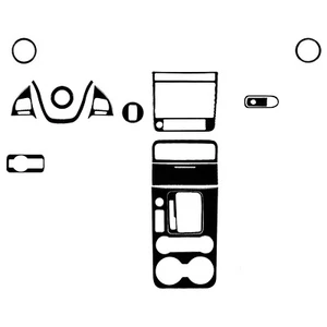 16Pcs Glossy Piano Black Full Interior Trim Kits For Volkswagen VW Touareg 11-18 - Picture 1 of 4