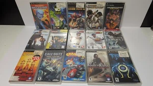 Lot of 17 Sony PSP Games – $142 Action, Sports, Racing, Puzzle & 1 Movie Title - Picture 1 of 6