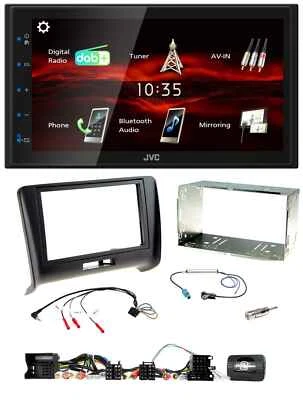 JVC USB Bluetooth Lenkrad DAB 2DIN Autoradio für Audi TT 2006-2014 - Bild 1 von 4