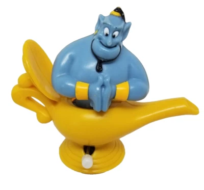 "Figura de juguete Burger King 1992 vintage Aladdin Genie en lámpara cuerda 3,5"""  Foto 1 de 4