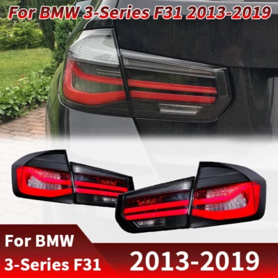 LCI Style LED Rear Lights For BMW 3 Series F31 Sedan 2012-2018 Sequential Smoke - Image 1 of 4