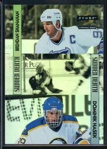 1996-97 Score Sudden Death #3 Dominik Hasek/Brendan Shanahan - Picture 1 of 2