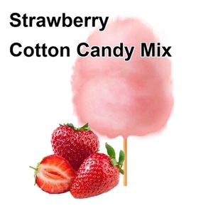 STRAWBERRY COTTON CANDY FLAVOR mix w/ SUGAR FLAVORING FLOSSINE FLAVOR #1 - Picture 1 of 1